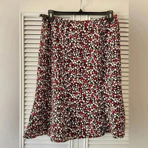 VTG Kathie Lee Womens Knee High Skirt Size 14 Pebble Pattern Unlined (B2)